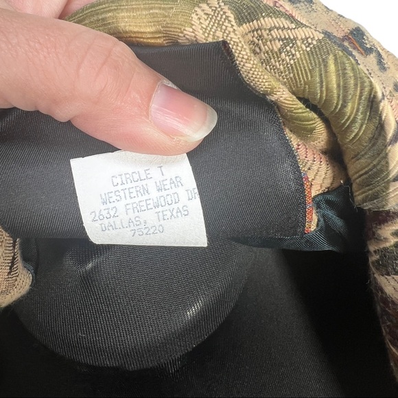 Vintage 80's/90's Southwestern Print Circle T Oversized Jacket Sz MD - Picture 13 of 13